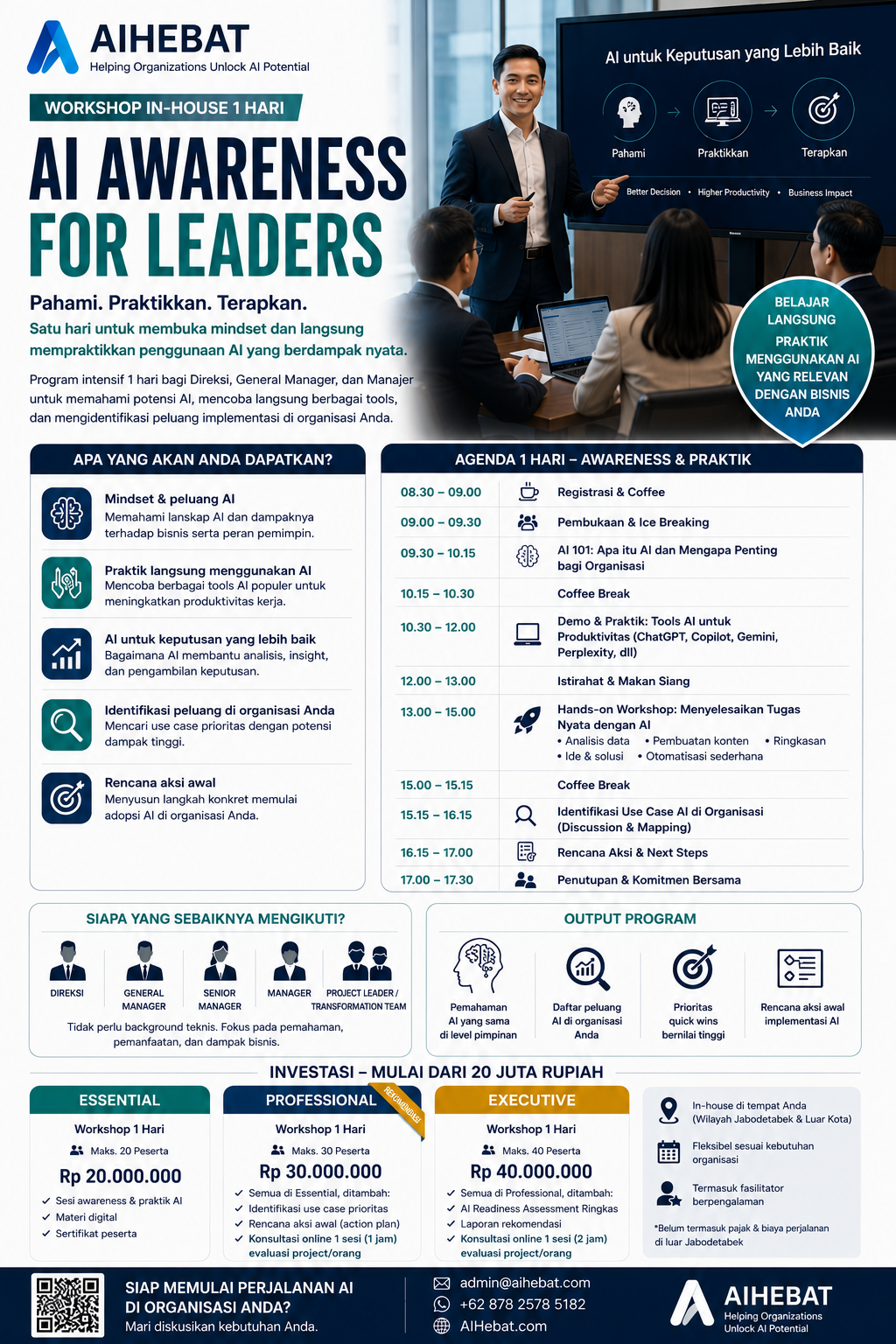 Brosur Workshop AI Awareness for Leaders AIHebat